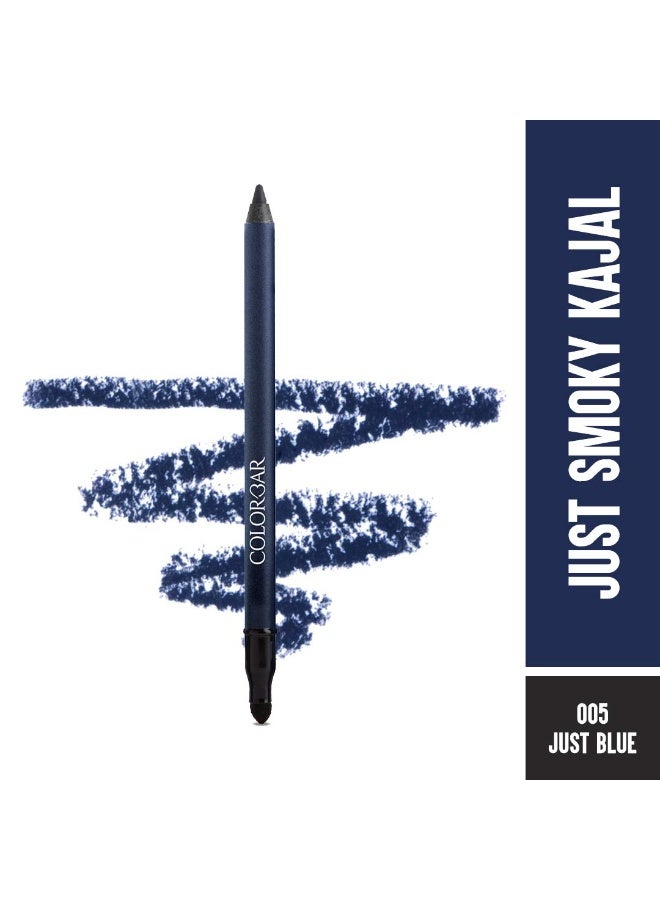 Colorbar Just Smoky Kajal, Matte Finish, 1.2g - Just Blue,Pencil - Image 2